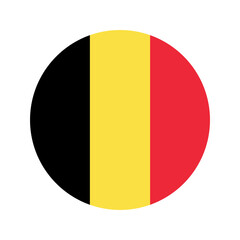 Fototapeta premium Belgium flag simple illustration for independence day or election