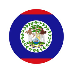 Belize flag simple illustration for independence day or election