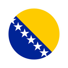 Bosnia and Herzegovina flag simple illustration for independence day or election