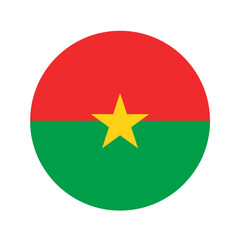 Burkina Faso flag simple illustration for independence day or election