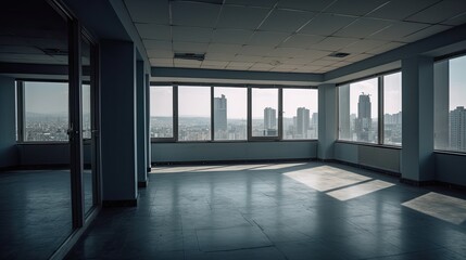 Empty office room photo, Corporate blank office room photography