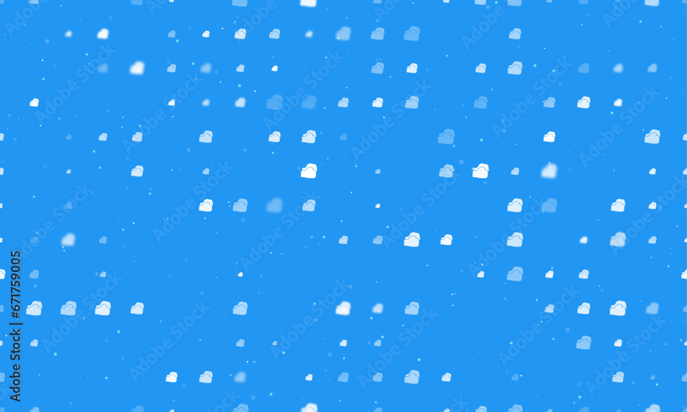 Aufkleber seamless background pattern of evenly spaced white boxing gloves symbols of different sizes and opac