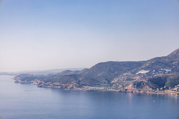 Fototapeta premium Entdeckungsdurch durch die Stadt Alanya mit ihrer imposanten Burg an der Türkischen Rivera - Türkei
