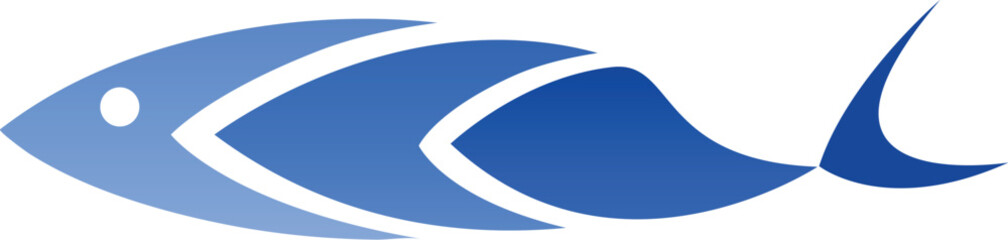 blue fish sign. logo. Vector illustration - 671762898