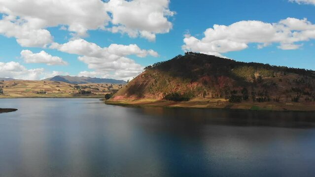 Landscapes of the city of Yucay, capital of the district of Yucay in the province of Urubamba, Peru.
