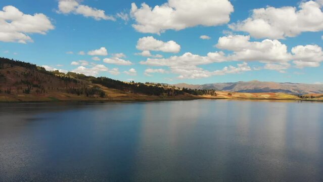 Landscapes of the city of Yucay, capital of the district of Yucay in the province of Urubamba, Peru.