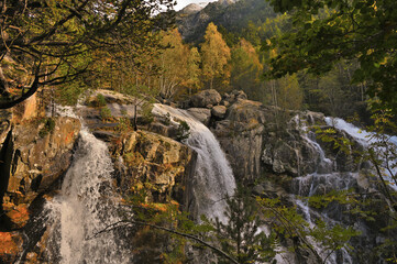 Salto de Molières en el Pirineo Aranes