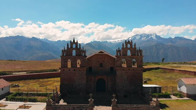 Landscapes of the city of Yucay, capital of the district of Yucay in the province of Urubamba, Peru.