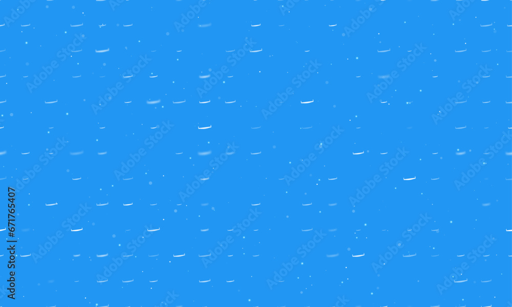 Poster seamless background pattern of evenly spaced white two-handed saws of different sizes and opacity. v