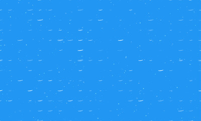 Seamless background pattern of evenly spaced white two-handed saws of different sizes and opacity. Vector illustration on blue background with stars