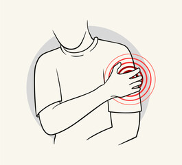 Body pain anatomy vector concept