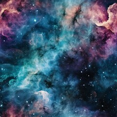 Obraz na płótnie Canvas Acid Washed Space Galaxy Texture Pattern