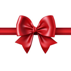 red bow isolated