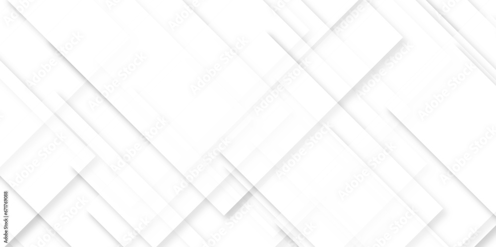 Aufkleber white modern minimalistic pale geometric pattern background with minimal tech lines and white light 