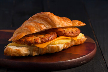 fresh baked croissant