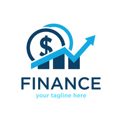 finance logo design vector template