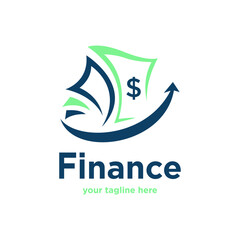 finance logo design vector template