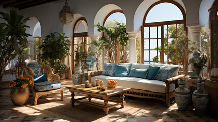 mediterranean design interior home for living room