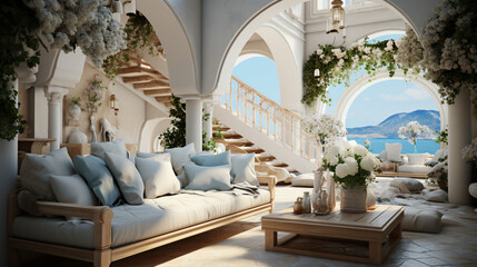 mediterranean style classic style interior home for living room