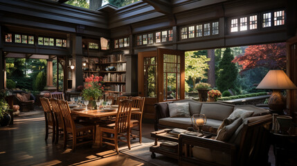 Fototapeta na wymiar wooden style interior home for living room
