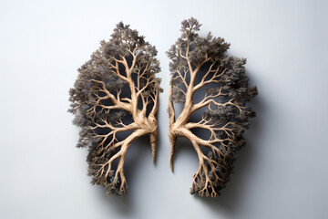 Lungs after smoking,health desease,ai generated
