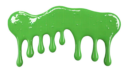 green paint splashes, drops, set of pink droplets of oil, soap or juice bubble, top view, on table, isolated on a transparent background. PNG cutout or clipping path.	
