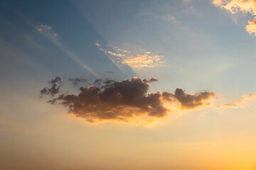 cloudly sunset