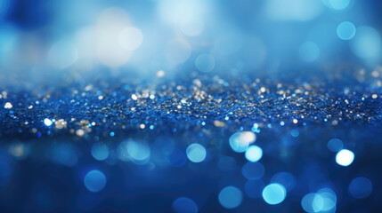 Decoration bokeh glitters background, abstract shiny backdrop with circles