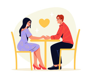 Family scene vector concept