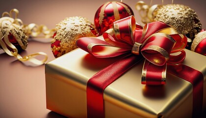 Christmas packages with gifts as decoration under the Christmas tree suitable as a background
