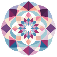 Geometric pattern with pastel colors