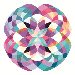 Obraz premium Geometric pattern with pastel colors