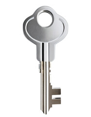realistic metal key isolated on a transparent background. PNG, cutout, or clipping path.	
