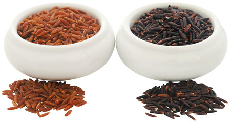 Red and black Jasmine rice