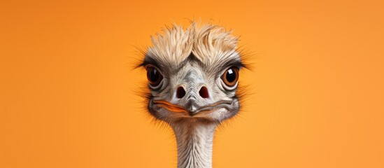 The ostrich is an exceptionally large bird - obrazy, fototapety, plakaty