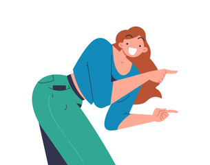 Happy smilling person vector