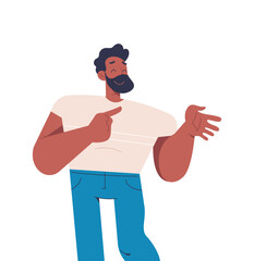 Happy smilling person vector