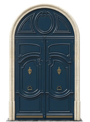 Entrance classic doors for the house