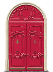 Entrance classic doors for the house