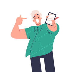 Happy smilling person vector