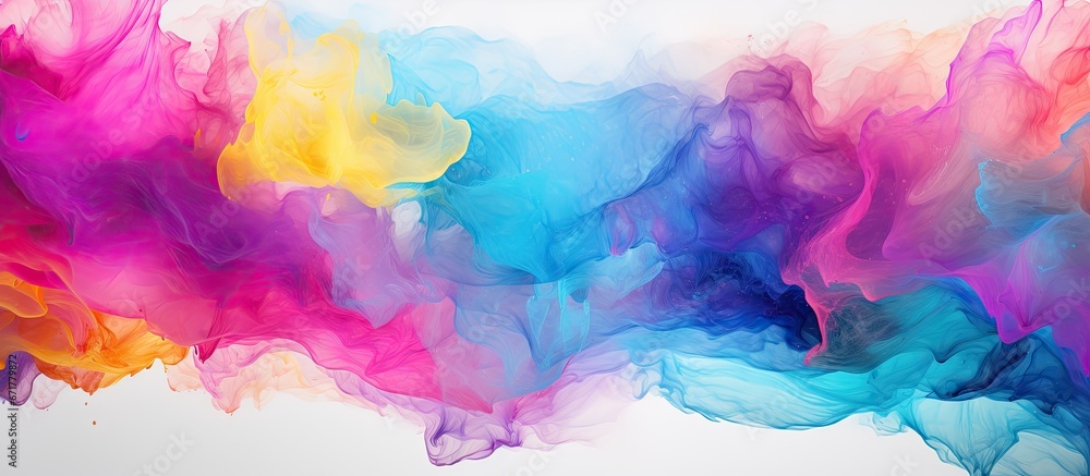 Poster the background of this artwork has a paint like texture and follows an abstract modern art style it 