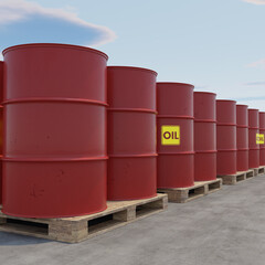 RED OIL BARRELS