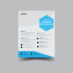 Corporate Flyer Design Minimalist Layout. use for business profile and product catalog.