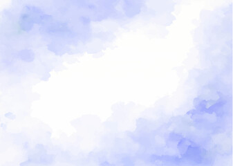 Obraz premium Blue watercolor vector background. Abstract hand paint square stain backdrop