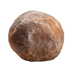 huge, round landscape rock isolated on a transparent background. PNG, cutout, or clipping path	
