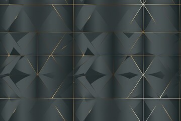 Obraz premium Nuances métalliques noires et dorées de luxe abstraites simplistes avec fond doré à bords dorés. IA générative, IA