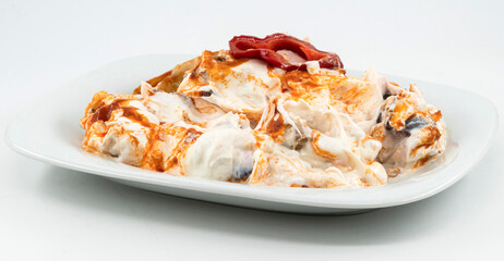 roasted eggplant and garlic with yoghurt