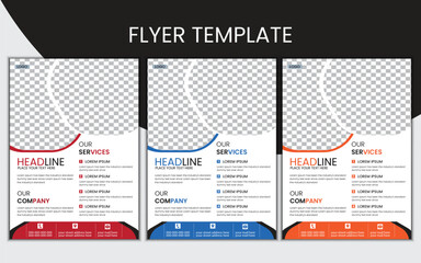 simple flyer template design.