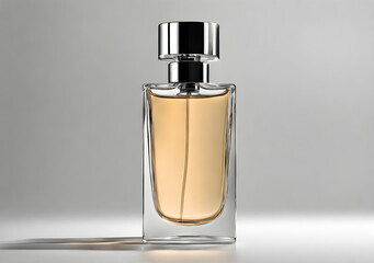 Modern minimalist perfume bottle design, isolated. Generative Ai