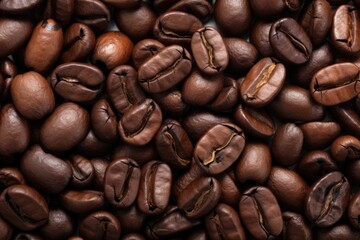 Fototapeta premium coffee beans close up background
